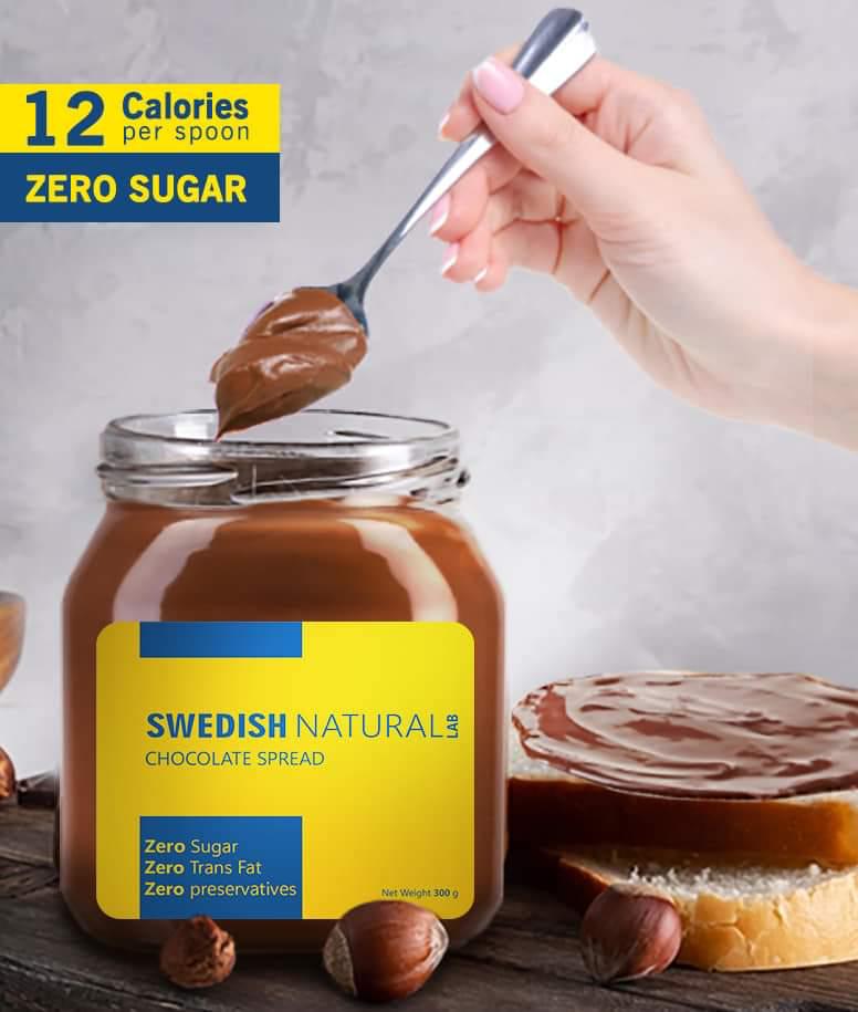 Swedish Natural Zero Sugar Chocolate Spread - 350 G