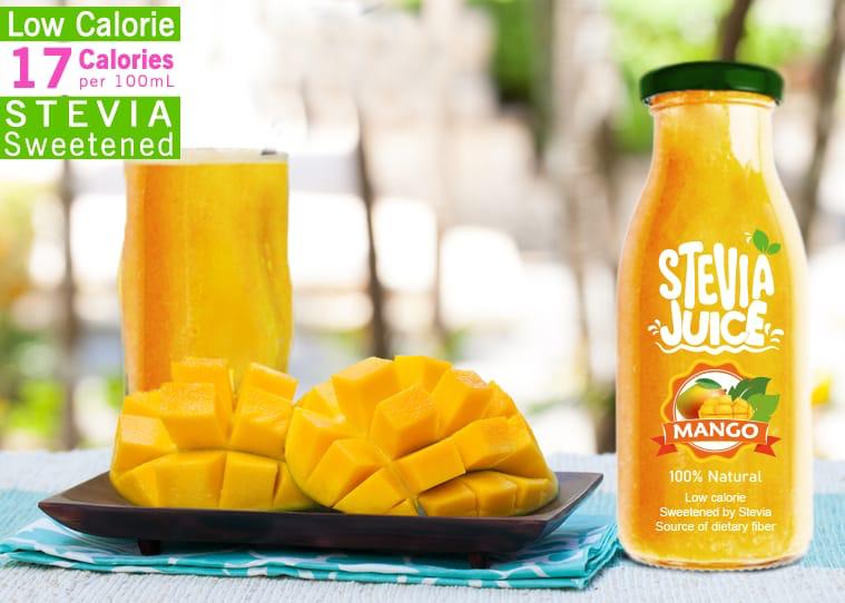 Stevia Squeeze-Zero added sugar fruit juices, 7 different flavors